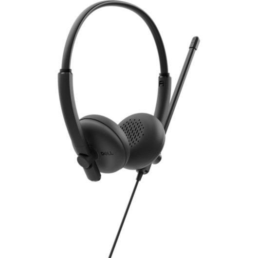 Auriculares Dell con cable USB-C, micrófono boom, diadema y color negro