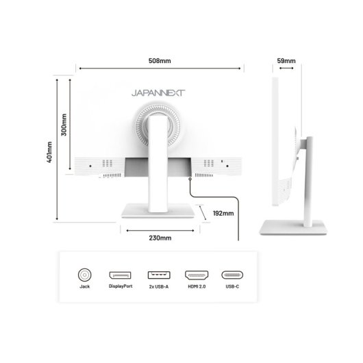 JAPANNEXT JN-IPS2152FHDR-T Monitor Tátil 21.5" IPS FullHD 60Hz HDR com Altifalantes e Adaptive Sync