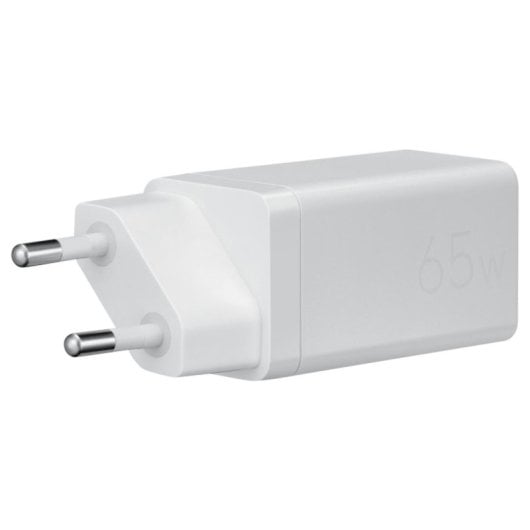 Cargador ASUS AC65-05 65W 2xUSB-C Carga Rápida GaN PPS Blanco 1,5 m Tipo F