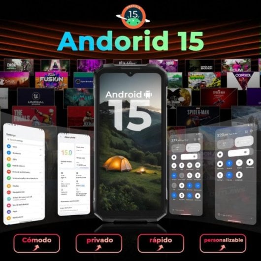 Smartphone HOTWAV Hyper 7S 20GB RAM 256GB 5G Android 15 IP68 NFC 10800mAh