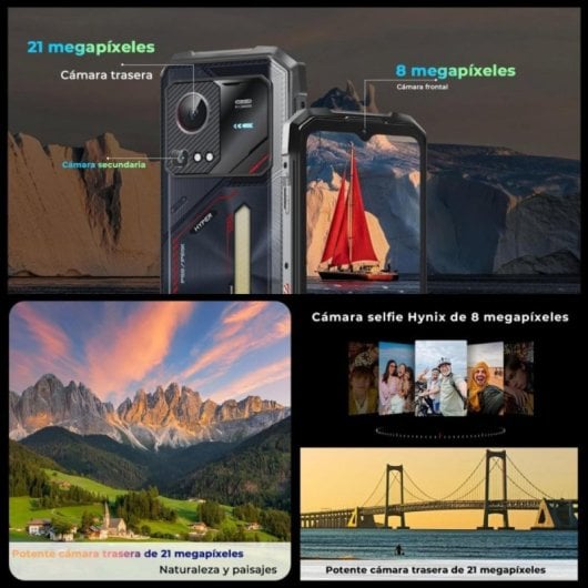 Smartphone HOTWAV Hyper 7S 20GB RAM 256GB 5G Android 15 IP68 NFC 10800mAh