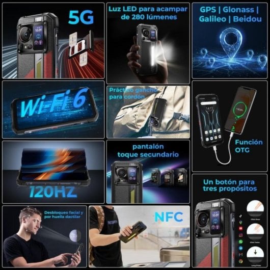 Smartphone Hotwav Hyper 7 Pro 36GB RAM 256GB 5G Ecran 6,6" 200MP Dual SIM