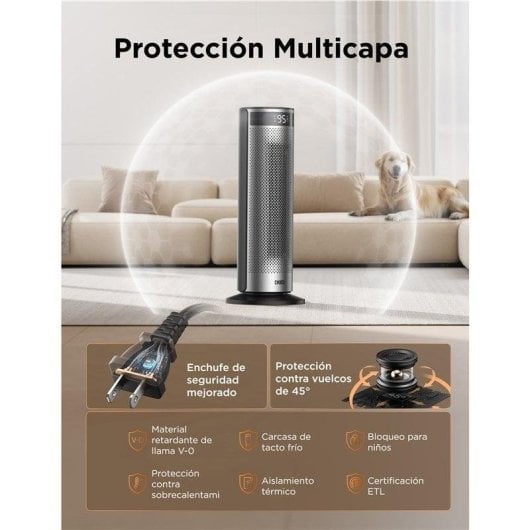 Riscaldatore ceramico Dreo Hyperamic 1500W Silenzioso Termostato Digitale