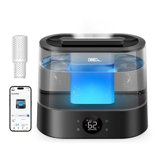 Humidificador Smart 4L Tank Controlo por voz Ultrafine Mist Auto Aromaterapia 28dB