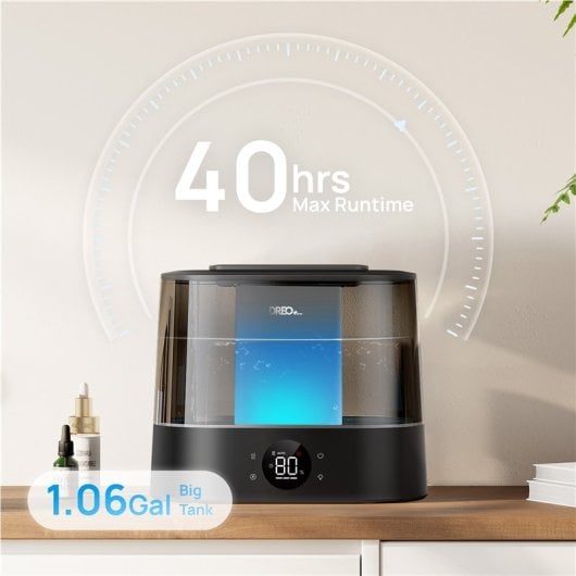 Humidificador Smart 4L Tank Controlo por voz Ultrafine Mist Auto Aromaterapia 28dB