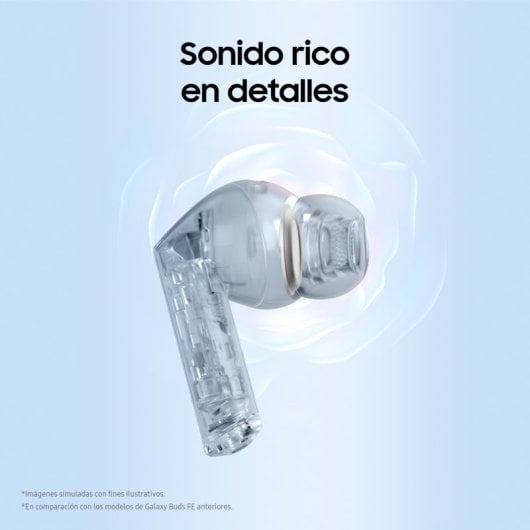 Auriculares Bluetooth ergonómicos Samsung Galaxy Buds3 FE com cancelamento de ruído ativo, pretos