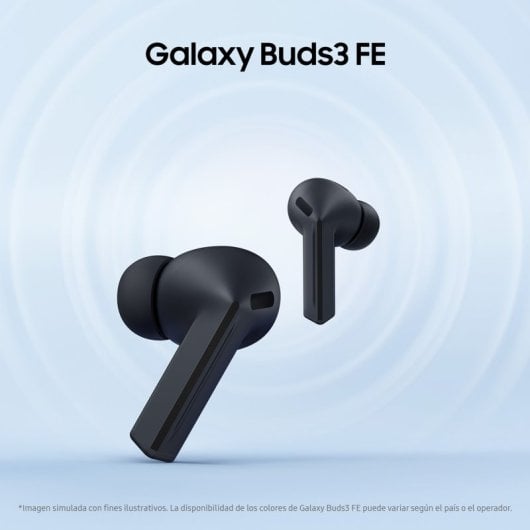 Cuffie ergonomiche Bluetooth Samsung Galaxy Buds3 FE con cancellazione attiva del rumore, grigie