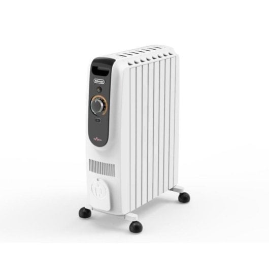 Radiador Eléctrico De'Longhi 2500W grande control giratorio efecto chimenea y seguridad avanzada