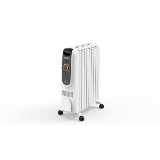 Radiador Eléctrico De'Longhi 2500W grande control giratorio efecto chimenea y seguridad avanzada