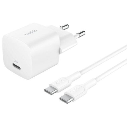 Caricatore da parete Belkin BoostCharge 25W USB-C PD 3.1 cavo 1 m Bianco