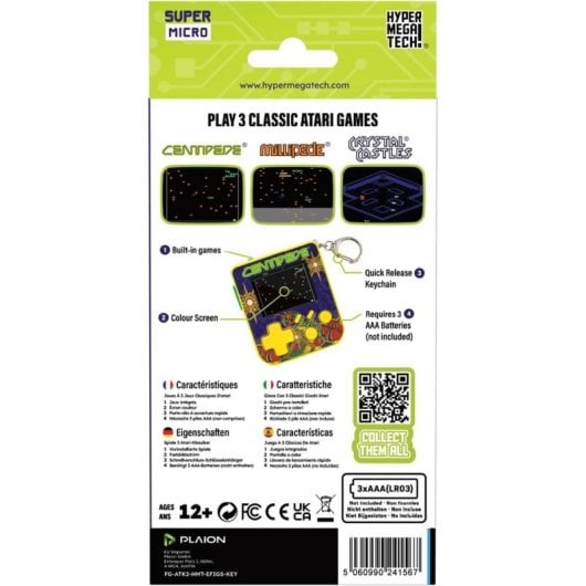 Evercade Super Micro Retro Portátil Sin Almacenamiento Incluye Centipede Blanco