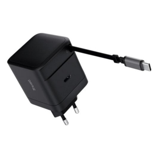 Chargeur USB-C Trust Maxo 65 W câble rétractable PD protection surchauffe intérieur