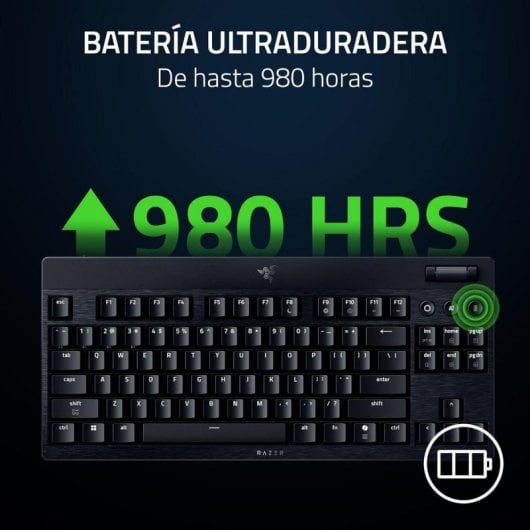 Teclado mecánico Razer BlackWidow V4 Low Profile Tenkeyless Layout ES inalámbrico con Hot Swap