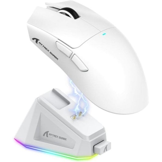 Ratón Gaming X11 Ultraligero 63 g 22000 DPI RGB 3 Modos con Base de Carga Magnética