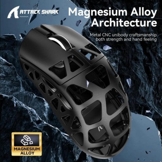 Ratón Gaming R3 Magnesio Inalámbrico 8000 Hz Sensor PixArt 3395 26 000 DPI 46 g