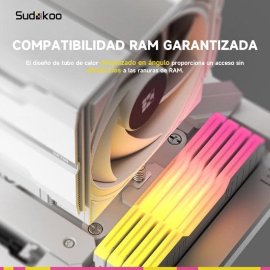 Refrigeracion Aire Sudokoo Socket AM5 SK700 220W Negra 7 Heatpipes FDB Ultra Silenciosa