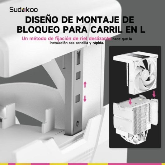 Refrigeración Aire Sudokoo Socket Universal SK700V WHITE Torre 7 Heatpipes Pantalla Digital