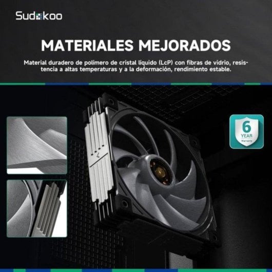 Ventilador PC MACH120 Motor Trifasico Polimero LCP 120mm Alto Rendimiento