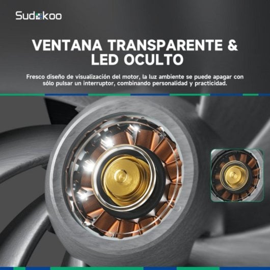 Sudokoo MACH120 Ventoinha 120mm de Alto Desempenho com Motor Trifásico e Polímero LCP