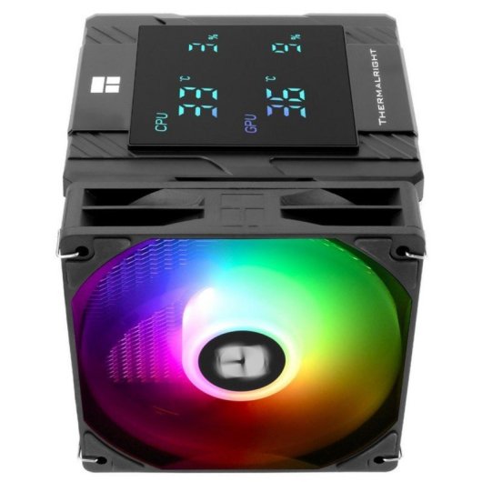 Refrigeracion Aire Thermalright Socket LGA1700 LGA1851 AM5 120mm Peerless Assassin 120 Digital ARGB BLACK Pantalla Digit
