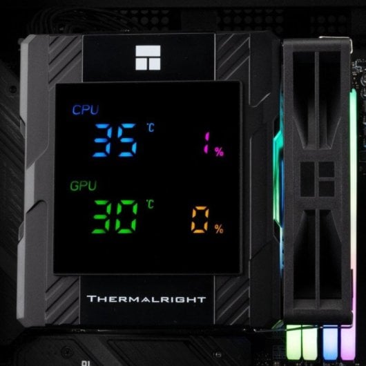 Refrigeracion Aire Thermalright Socket LGA1700 LGA1851 AM5 120mm Peerless Assassin 120 Digital ARGB BLACK Pantalla Digit