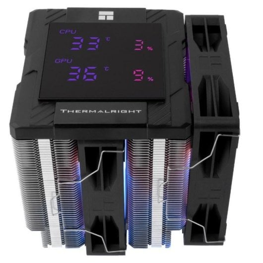 Refrigeracion Aire Thermalright Socket LGA1700 LGA1851 AM5 120mm Peerless Assassin 120 Digital ARGB BLACK Pantalla Digit