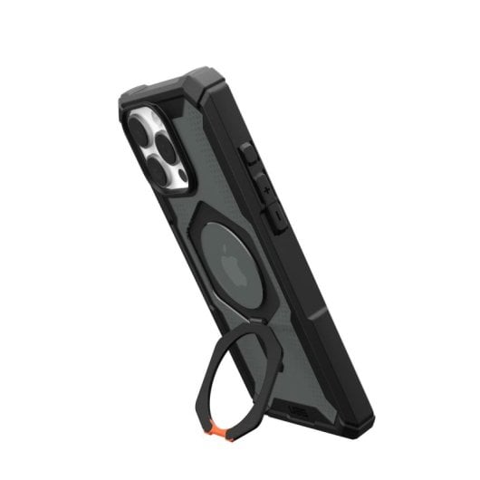 Capa Urban Armor Gear Plasma XTE para iPhone 16 Pro Max TPU MagSafe Suporte Preto Laranja 6.9"