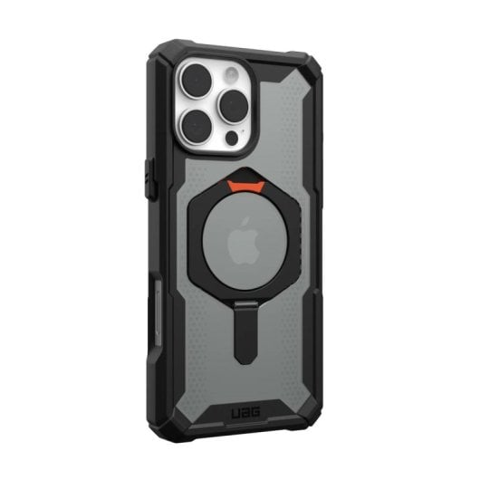 Capa Urban Armor Gear Plasma XTE para iPhone 16 Pro Max TPU MagSafe Suporte Preto Laranja 6.9"