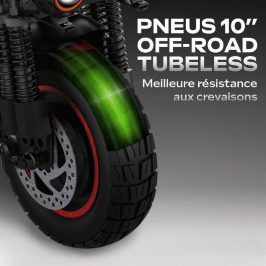 Patinete eléctrico UrbanGlide 25 km/h 50 km de autonomía 1600 W con doble motor y LEDs