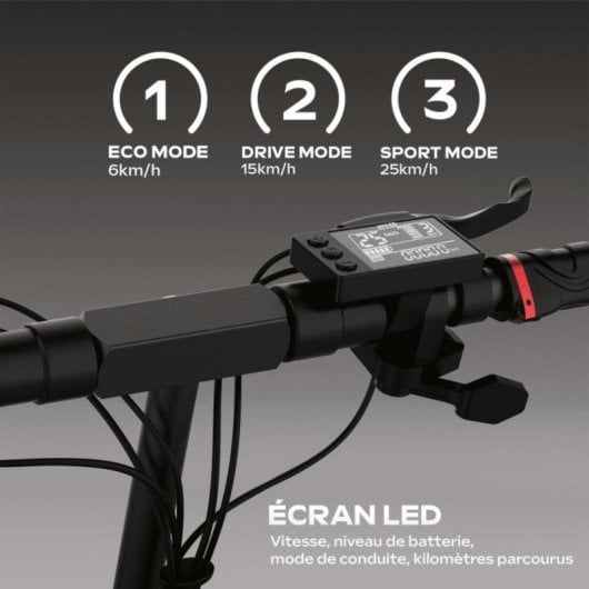 Trottinette électrique UrbanGlide 25 km/h 50 km d autonomie 1600W avec LED et suspensions