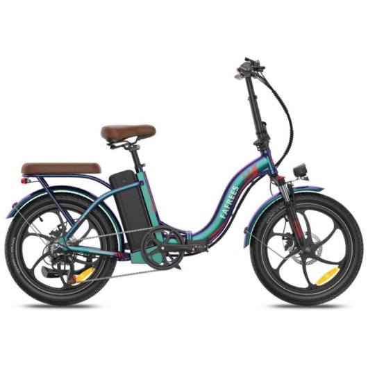 Bicicleta Elétrica Fafrees F20+ Pro 100 km autonomia 22,5 Ah 250 W dobrável LCD