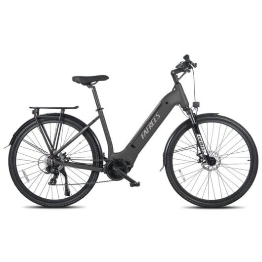 Bicicleta Elétrica urbana FAFREES FM9 motor central Bafang 250 W bateria 36 V 15 Ah suspensão hidráulica