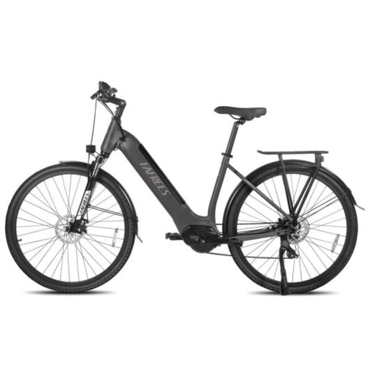 Bicicleta Elétrica urbana FAFREES FM9 motor central Bafang 250 W bateria 36 V 15 Ah suspensão hidráulica