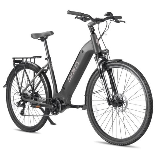 Bicicleta Elétrica urbana FAFREES FM9 motor central Bafang 250 W bateria 36 V 15 Ah suspensão hidráulica