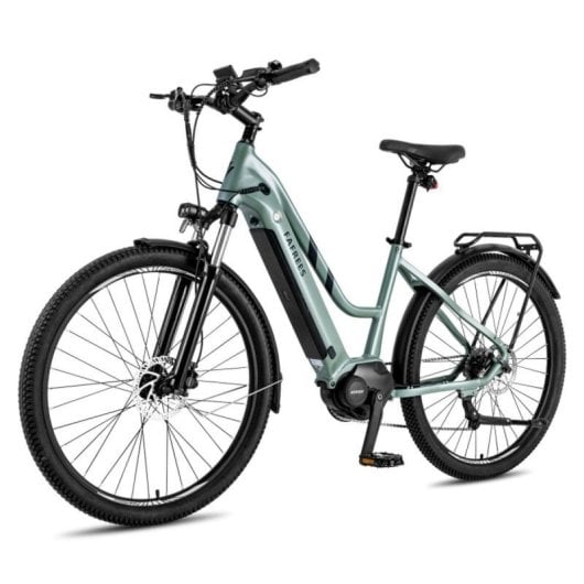 Bicicleta Elétrica urbana FAFREES FM8 motor central 36V 250W bateria integrada 14,5Ah LCD 9 velocidades
