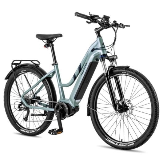 Bicicleta Elétrica urbana FAFREES FM8 motor central 36V 250W bateria integrada 14,5Ah LCD 9 velocidades