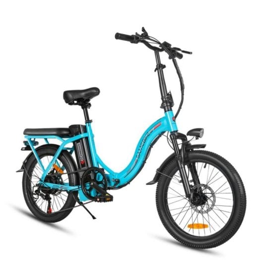 Bicicleta eléctrica SAMEBIKE CY20 motor 350W batería 36V 12Ah plegable 20x2,35" 7 velocidades