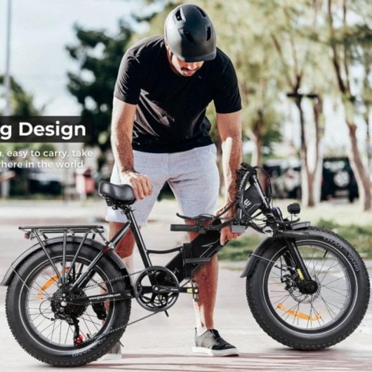 Elektrofahrrad SAMEBIKE LOTDM200-II 750W 48V 13Ah Faltbar 20x4 Zoll Shimano 7-Gang NFC LCD