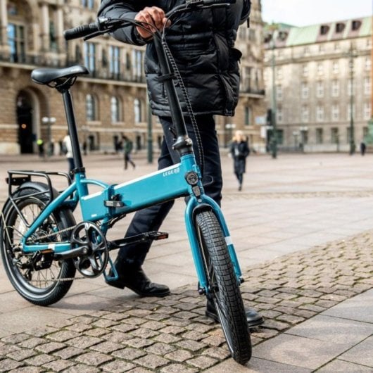 Elektrofahrrad Legend Monza 20" Faltbar 250W Hydraulische Scheibenbremsen 100 km Reichweite Blau