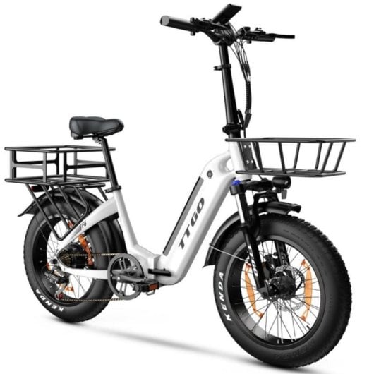 Cesta delantera TTGO F6-F-100 negra gran capacidad ligera para bici eléctrica F6