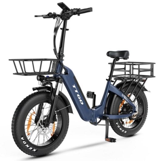 Cesta delantera TTGO F6-F-100 negra gran capacidad ligera para bici eléctrica F6