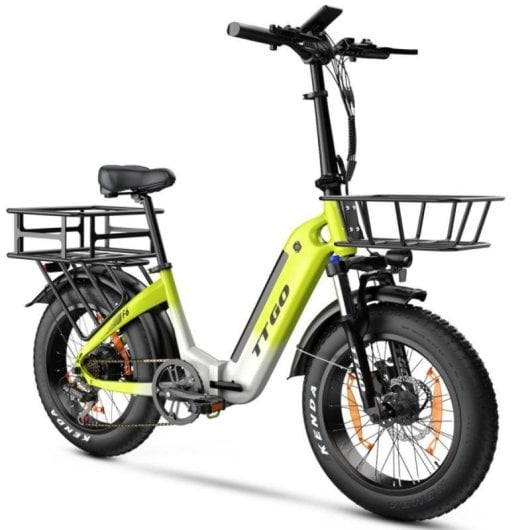 Cesta delantera TTGO F6-F-100 negra gran capacidad ligera para bici eléctrica F6