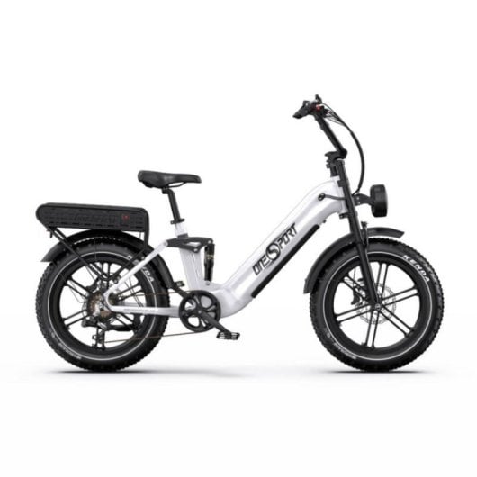 Bicicletta elettrica OT08Pro doppia batteria 500W doppia sospensione 20x4.0 cambio Shimano 7V