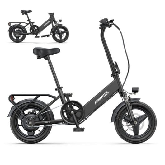 Bicicleta eléctrica HillMiles Mile 1 plegable 250 W 36 V 65 km autonomía 14"