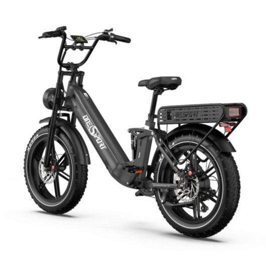 Bicicletta elettrica OT08Pro doppia sospensione 500W batteria doppia gomme 20 x 4.0 Shimano 7v