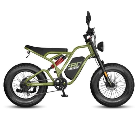 Bicicleta eléctrica MotorBuje 750W Batería LG 48V 25Ah 100km Suspensión Doble Disco