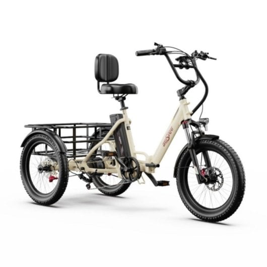 Triciclo eléctrico OT30Pro motor 500W batería 48V 18Ah plegable carga 180kg todoterreno