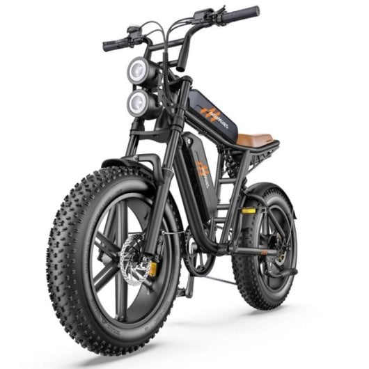 Bicicleta eléctrica HillMiles MileZoom 1 motor 75 Nm doble suspensión neumáticos 20x4.0