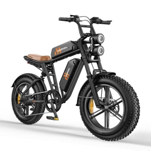 Bicicleta eléctrica HillMiles MileZoom 1 motor 75 Nm doble suspensión neumáticos 20x4.0
