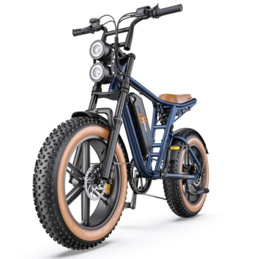 Bicicletta elettrica HillMiles MileZoom 1 250 W 75 Nm doppia sospensione pneumatici 20x4" retro